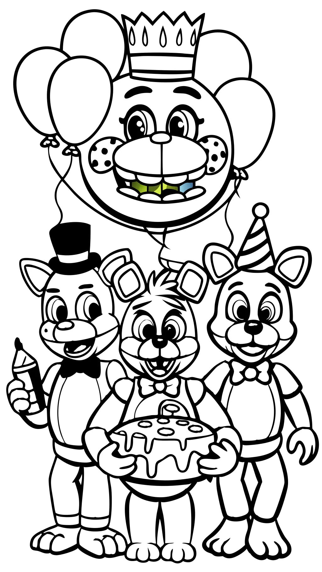 pages à colorier libres FNAF